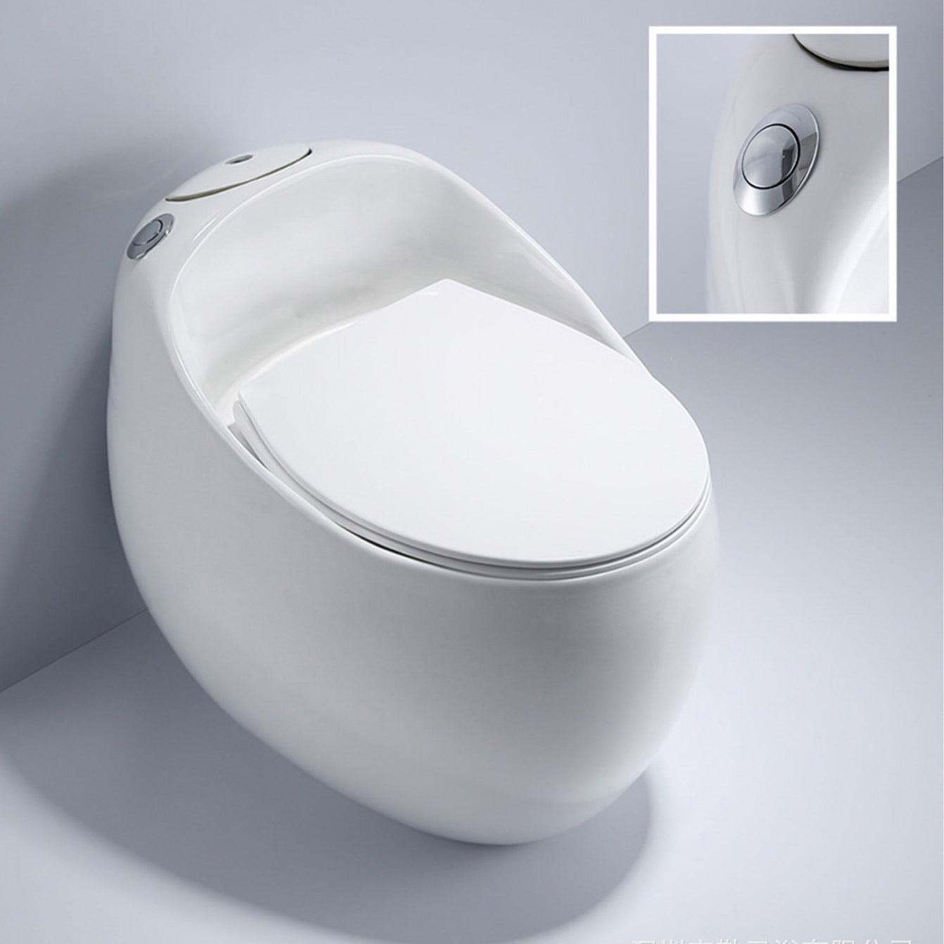 Modern UF Siphon Jet Toilet Bowl Floor Mount Flush Toilet with Toilet Seat