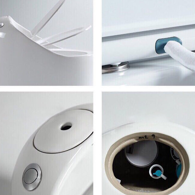 Modern UF Siphon Jet Toilet Bowl Floor Mount Flush Toilet with Toilet Seat