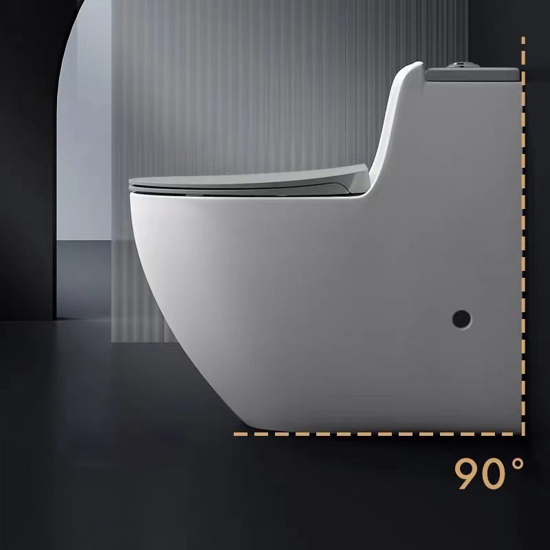 Modern Elongated Toilet Bowl Siphon Jet Flush Toilet with Seat