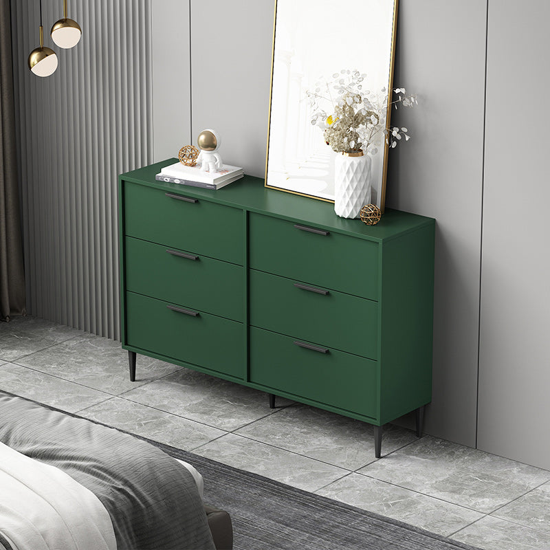 Modern Horizontal Storage Chest Dresser Wooden Storage Chest with Drawers