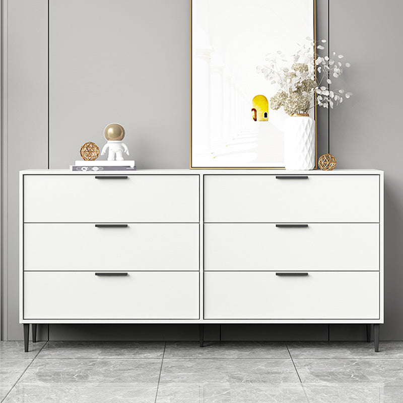 Modern Horizontal Storage Chest Dresser Wooden Storage Chest with Drawers