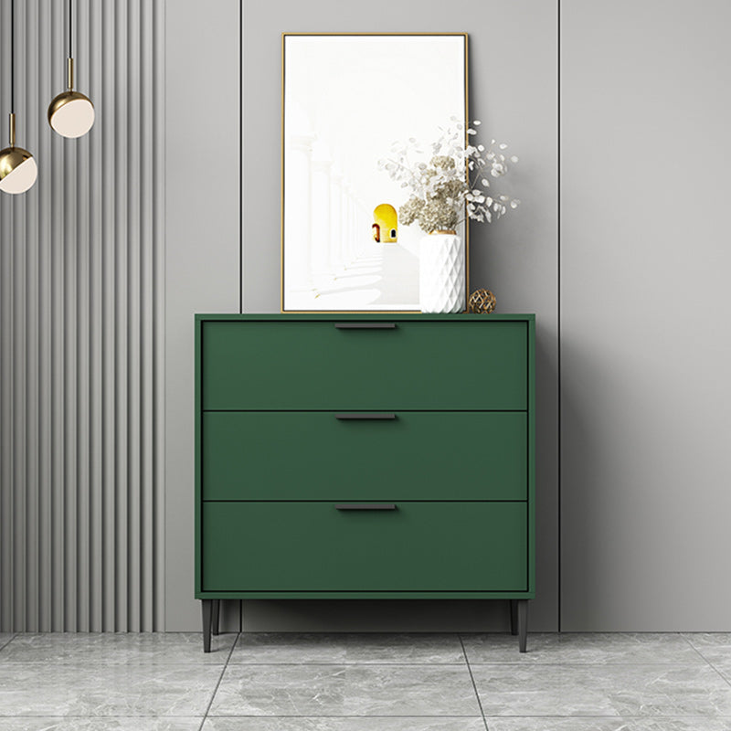 Modern Horizontal Storage Chest Dresser Wooden Storage Chest with Drawers