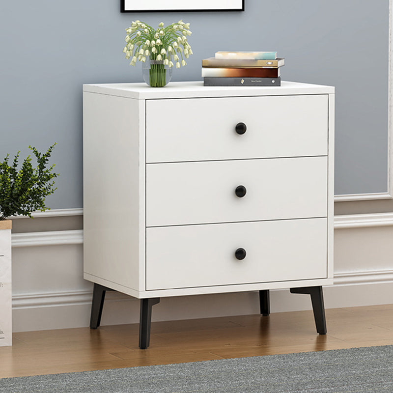 Glam Vertical Engineered Wood Storage Chest Bedroom Chest with Drawers