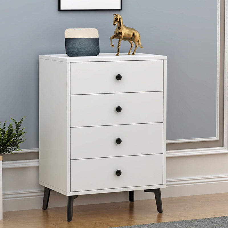 Glam Vertical Engineered Wood Storage Chest Bedroom Chest with Drawers