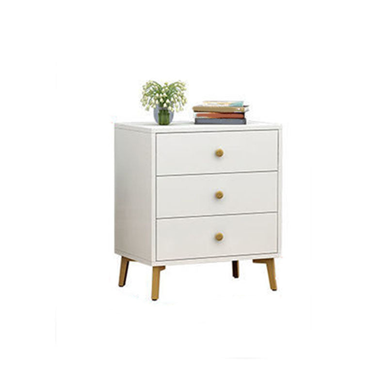 Glam Vertical Engineered Wood Storage Chest Bedroom Chest with Drawers