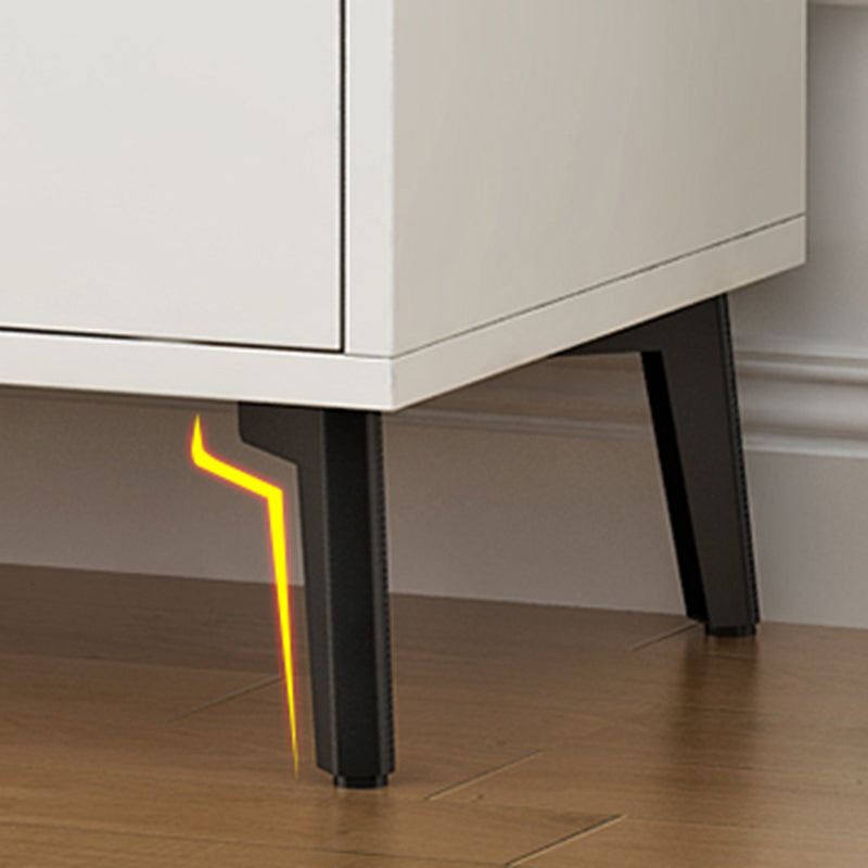 Glam Vertical Engineered Wood Storage Chest Bedroom Chest with Drawers