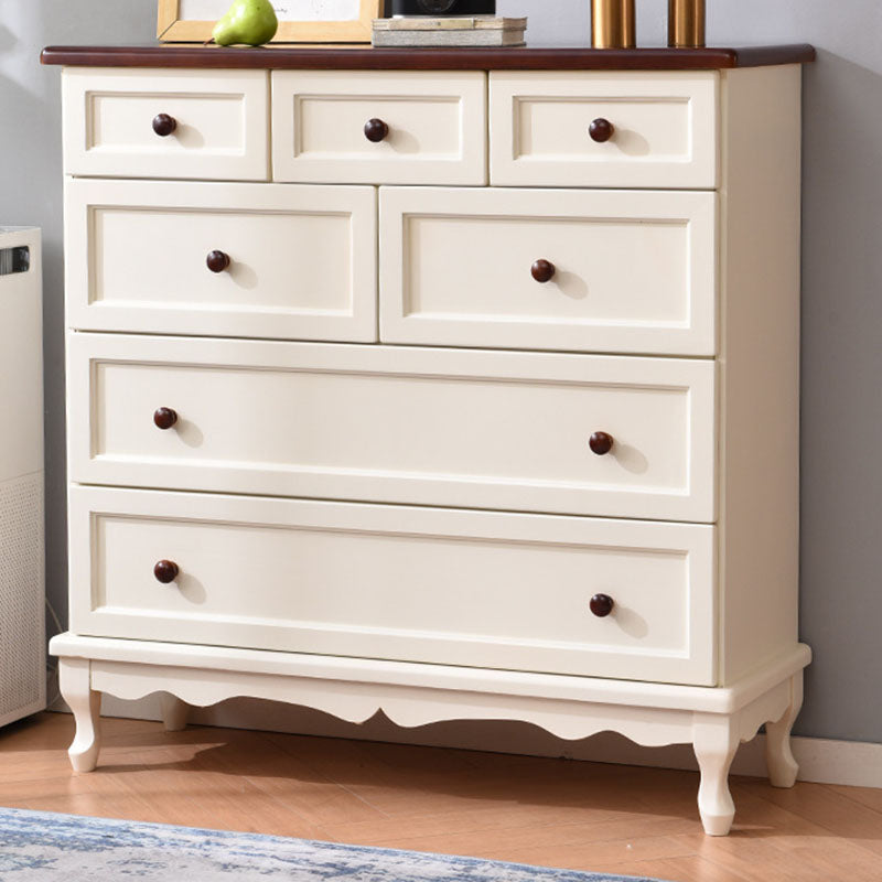 Nautical Solid Wood Storage Chest Bedroom Chest with Drawers