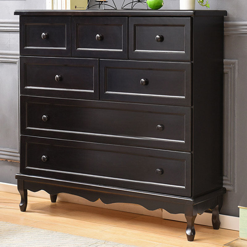 Nautical Solid Wood Storage Chest Bedroom Chest with Drawers