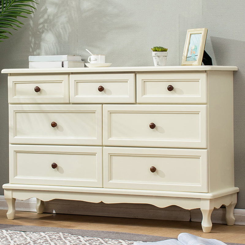 Nautical Solid Wood Storage Chest Bedroom Chest with Drawers