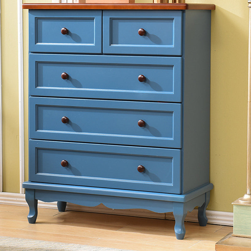 Nautical Solid Wood Storage Chest Bedroom Chest with Drawers