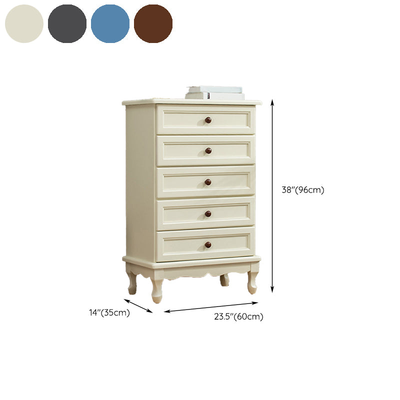 Nautical Solid Wood Storage Chest Bedroom Chest with Drawers