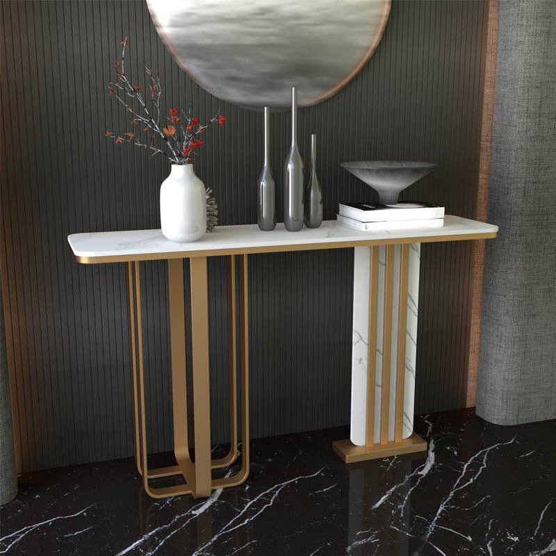 Contemporary Console Accent Table Antique Finish Sofa Console Table