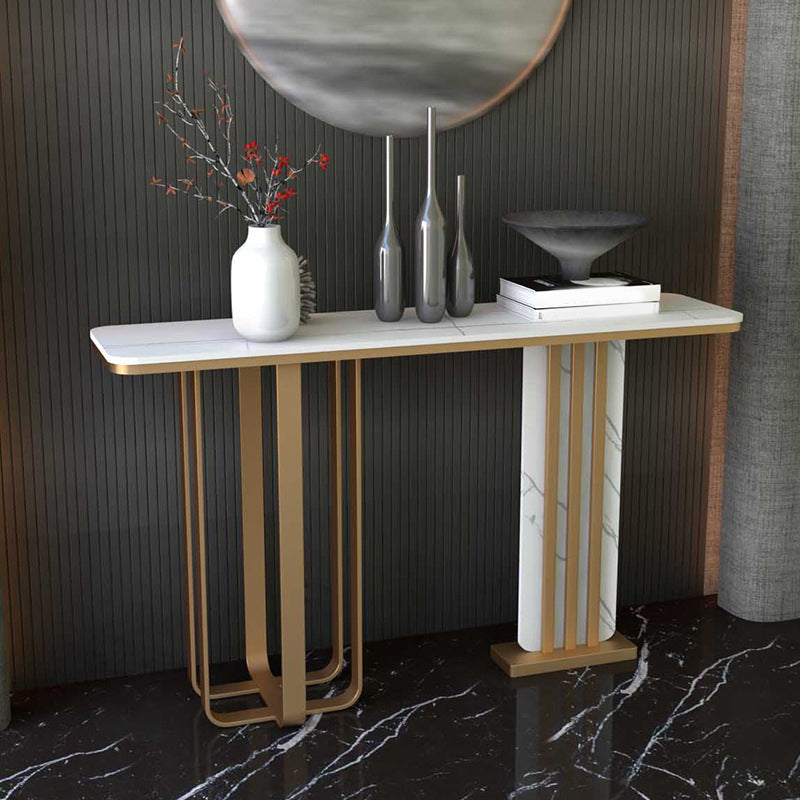 Contemporary Console Accent Table Antique Finish Sofa Console Table