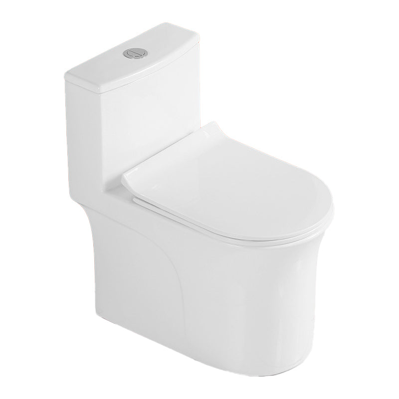Floor Mounted Porcelain Toilet One-Piece Toilet Modern Flush Toilet