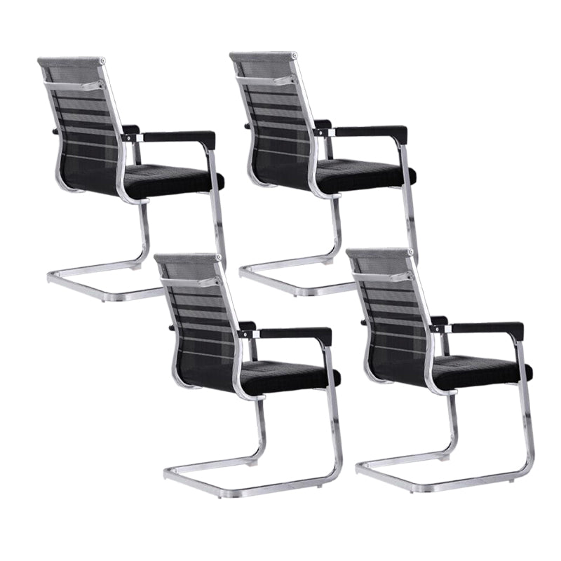 Modern Fixed Arms Office Chair Breathable AirGrid Desk Chair