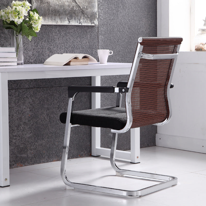 Modern Fixed Arms Office Chair Breathable AirGrid Desk Chair