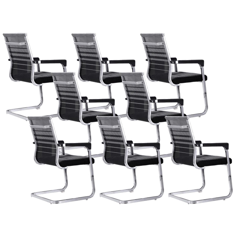 Modern Fixed Arms Office Chair Breathable AirGrid Desk Chair