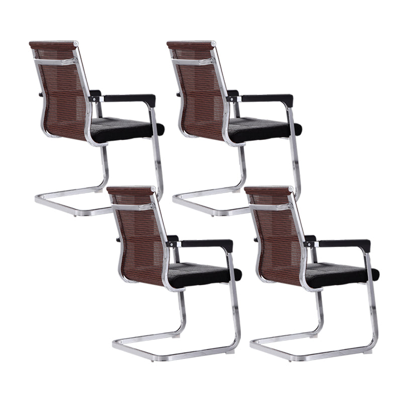 Modern Fixed Arms Office Chair Breathable AirGrid Desk Chair