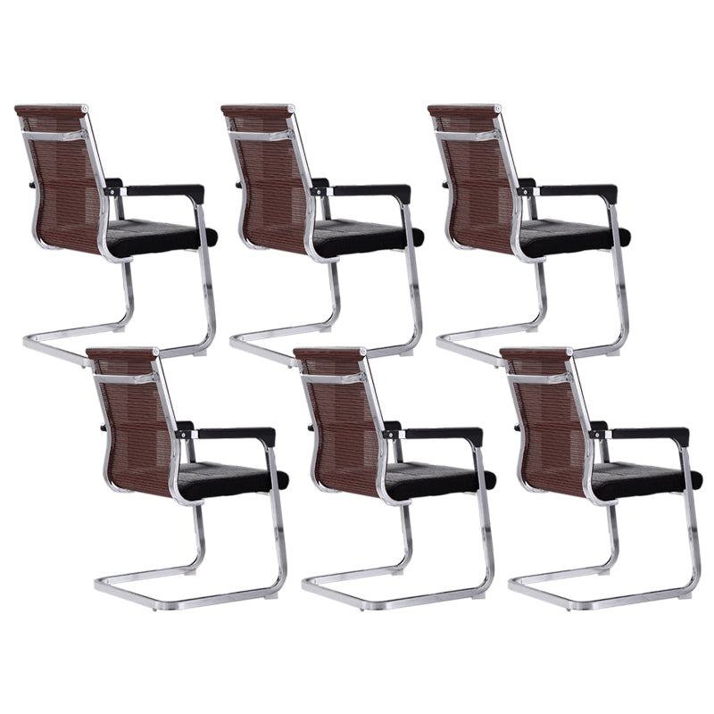 Modern Fixed Arms Office Chair Breathable AirGrid Desk Chair