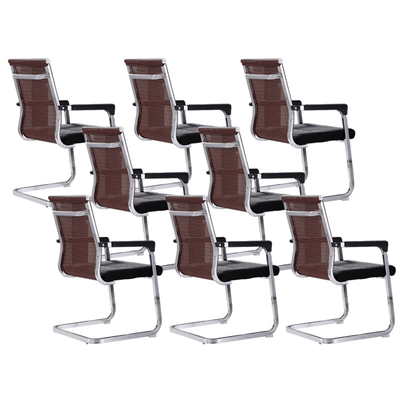 Modern Fixed Arms Office Chair Breathable AirGrid Desk Chair