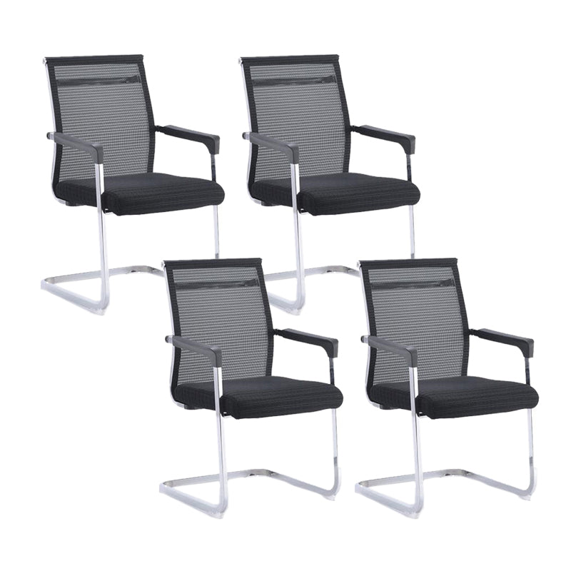 Modern Fixed Arms Office Chair Breathable AirGrid Desk Chair