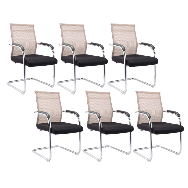 Modern Fixed Arms Office Chair Breathable AirGrid Desk Chair