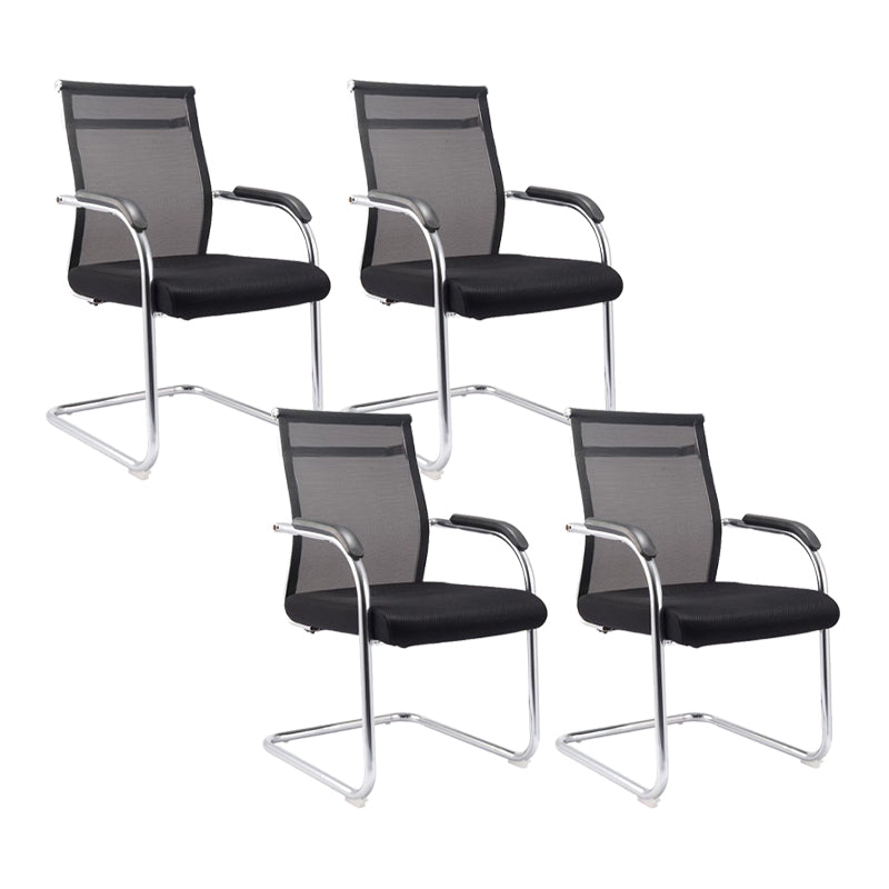 Modern Fixed Arms Office Chair Breathable AirGrid Desk Chair