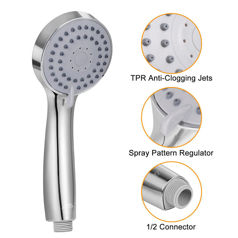 Round Dual Shower Heads Traditional Style Wall Mounted Dual Shower