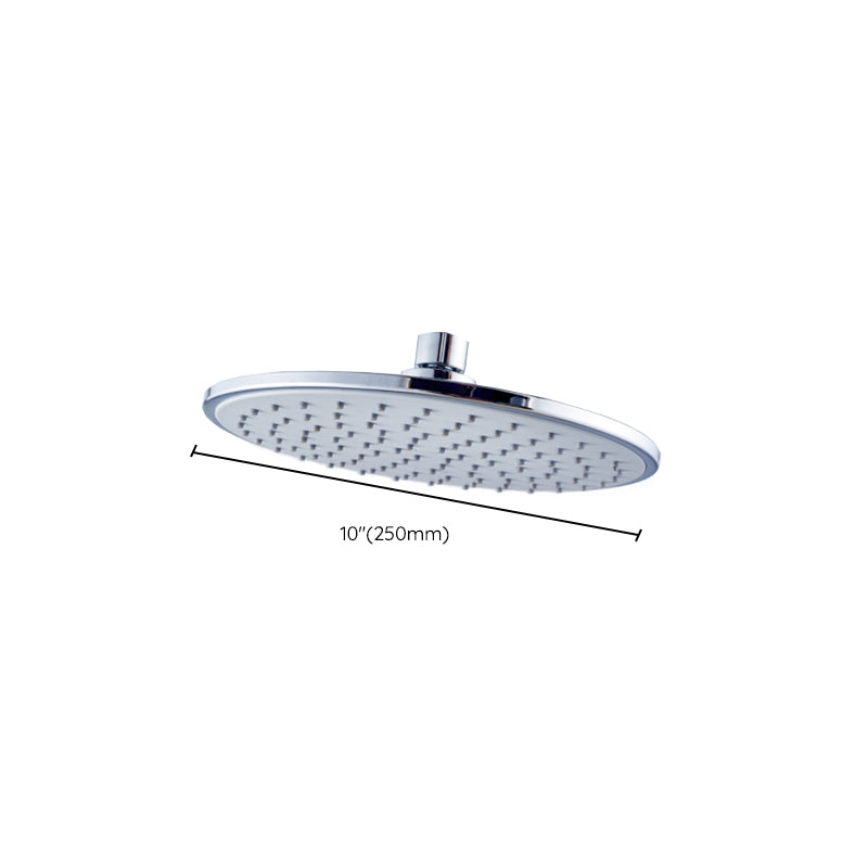 Wall Mounted Fixed Shower Head Modern Style Metal Shower Head