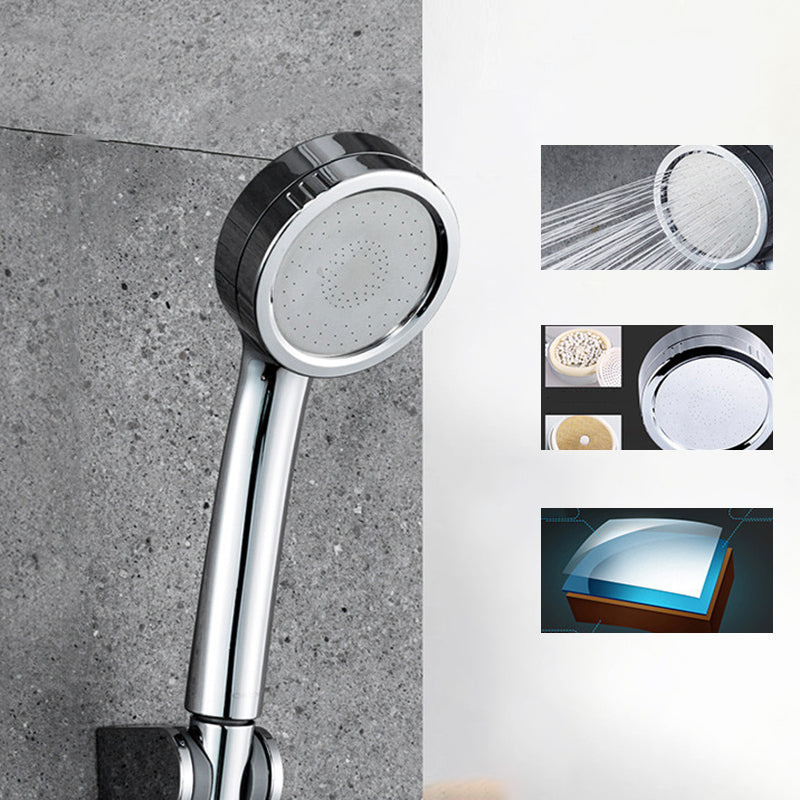 Modern Style Round Handheld Shower Bathroom Metal Wall Mounted Hand Shower