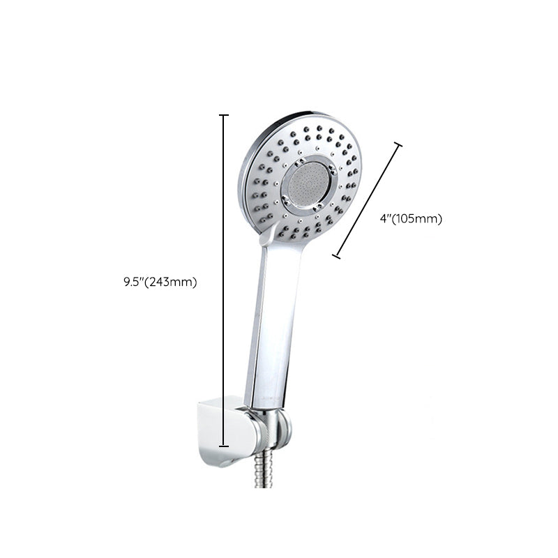 Modern Style Round Handheld Shower Bathroom Metal Wall Mounted Hand Shower