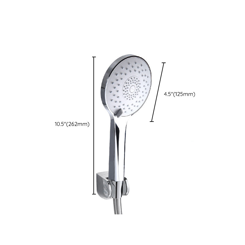 Modern Style Round Handheld Shower Bathroom Metal Wall Mounted Hand Shower