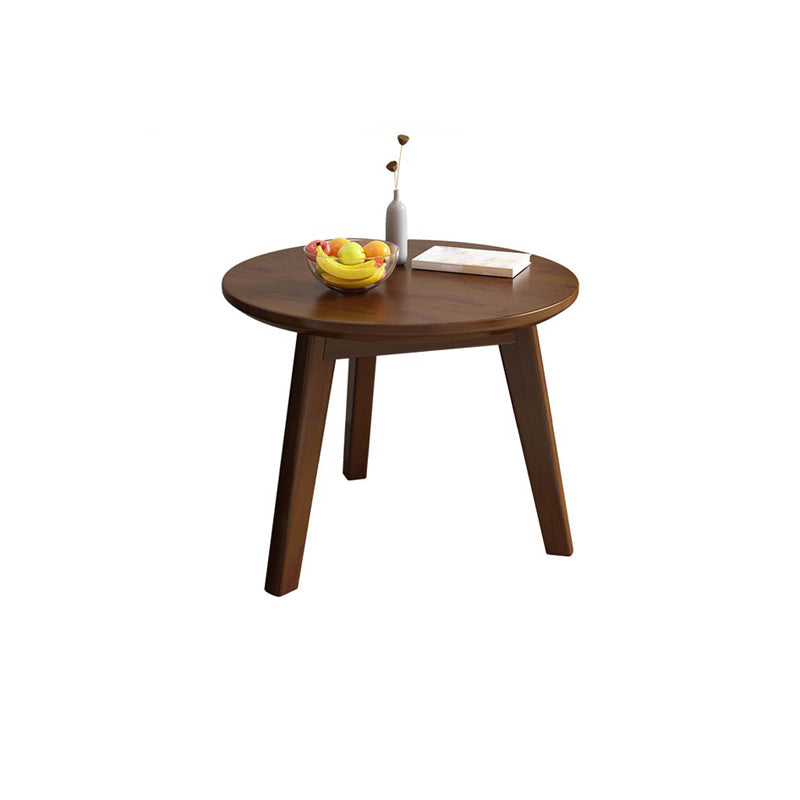 Side Table Solid Wood 3 Legs Round Nordic Living Room End Table