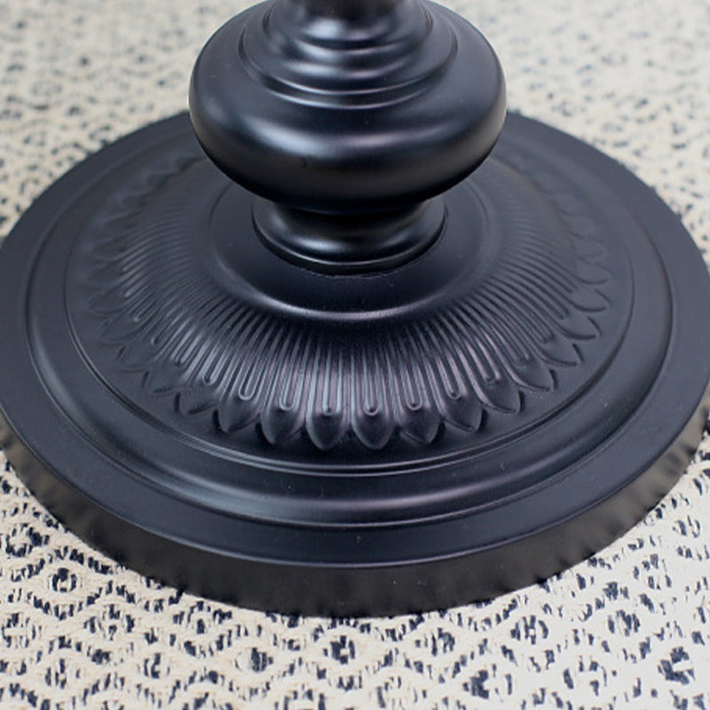 Side Table Metal Pedestal Table Round Mid-Century Living Room