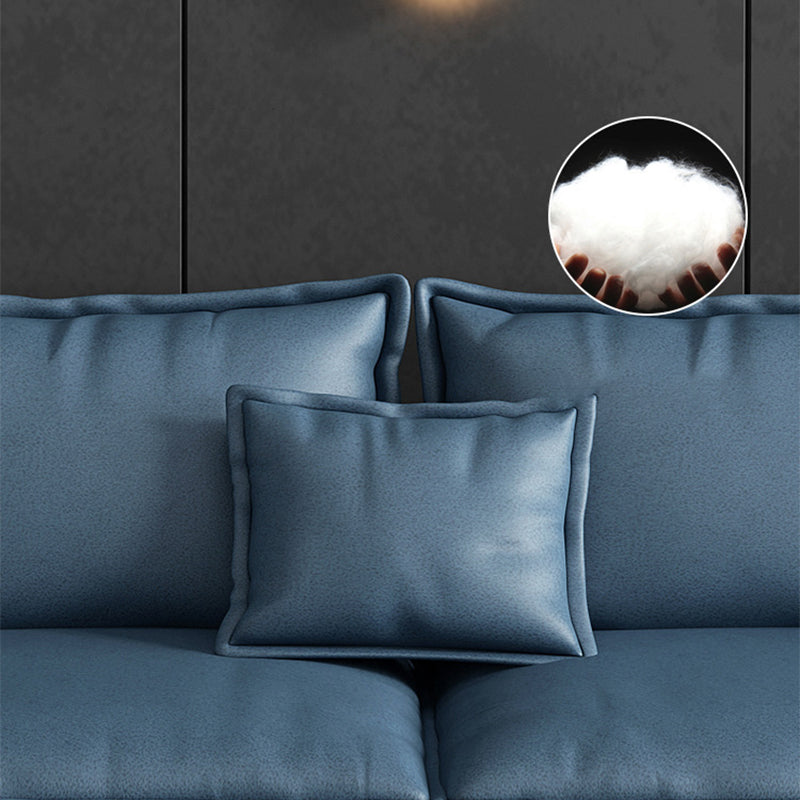 Scandinavian 4-seat Pillow Top Arm Sectional 37.4" High Sectional with 4 Pillows