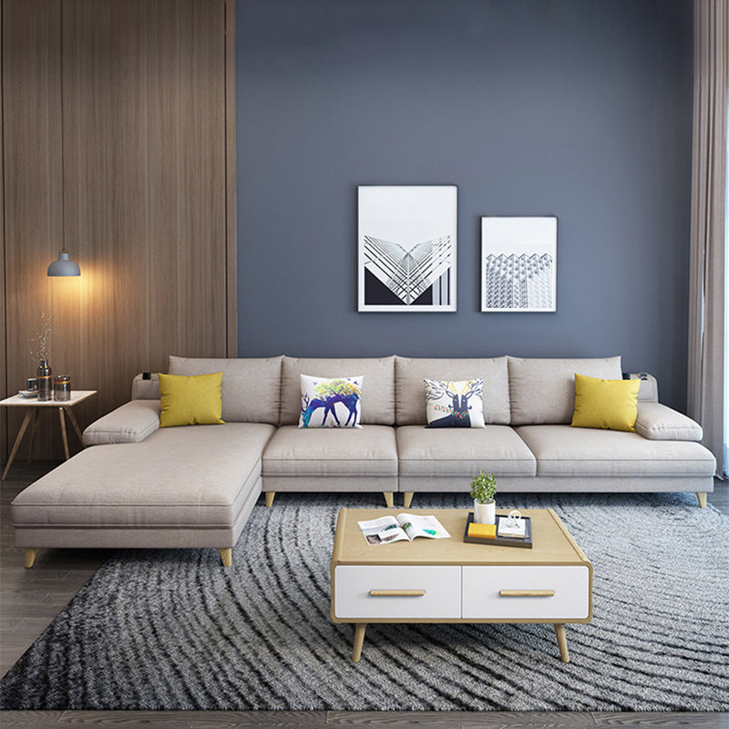 Pillow Top Arm Sectional with Storage Stain-resistant Faux Leather Sectional