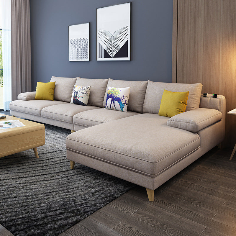 Pillow Top Arm Sectional with Storage Stain-resistant Faux Leather Sectional