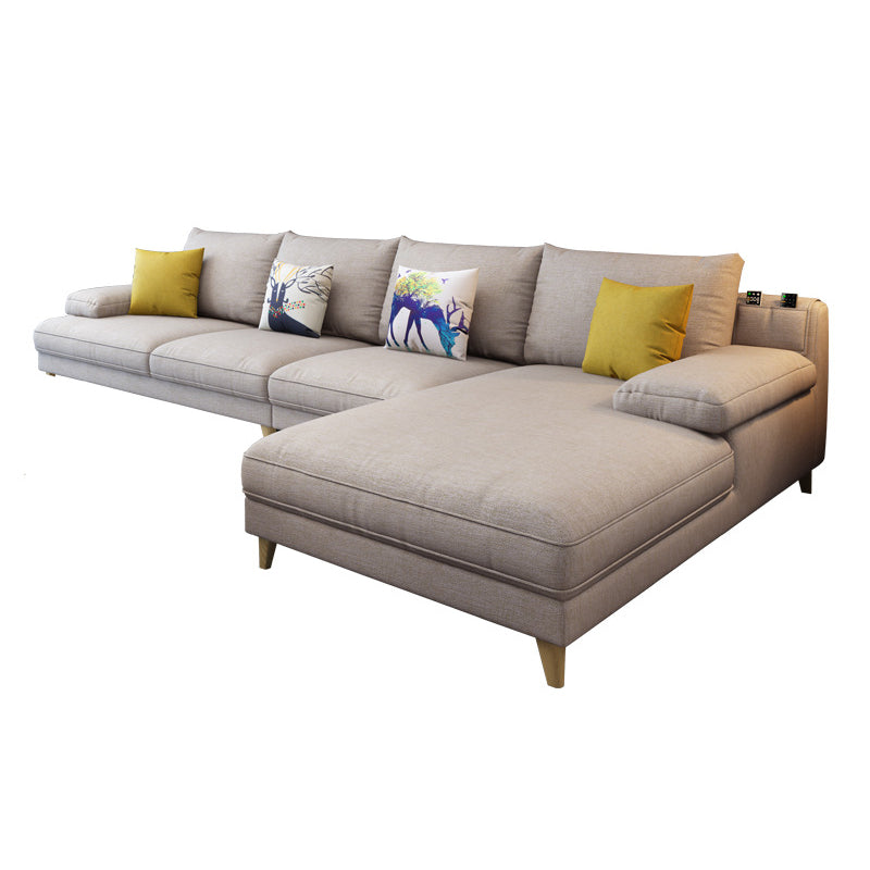 Pillow Top Arm Sectional with Storage Stain-resistant Faux Leather Sectional