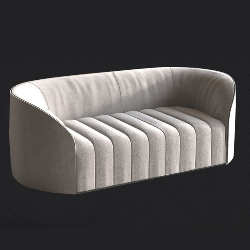 Contemporary Tight Back Standard Sofa Tuxedo Arm Sofa for Living Room