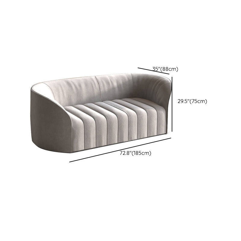 Contemporary Tight Back Standard Sofa Tuxedo Arm Sofa for Living Room