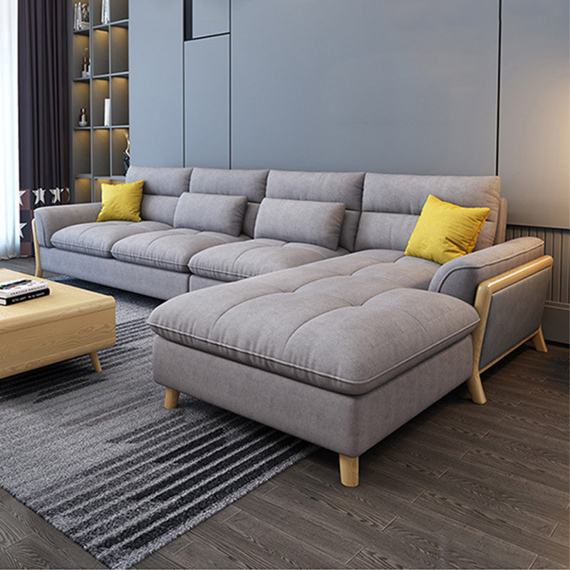 Nordic Cushions Pillow Top Arm Living Room Fabric Stationary Seating