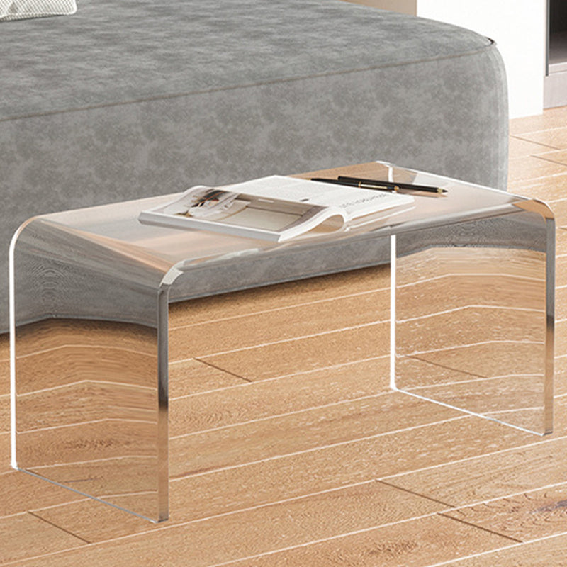 Modern Acrylic End Side Table Square Corner Table for Living Room
