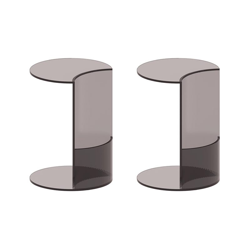 Modern C End Side Table Acrylic Corner Table for Living Room