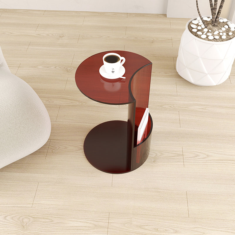 Modern C End Side Table Acrylic Corner Table for Living Room