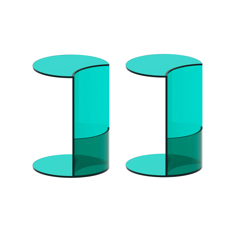 Modern C End Side Table Acrylic Corner Table for Living Room