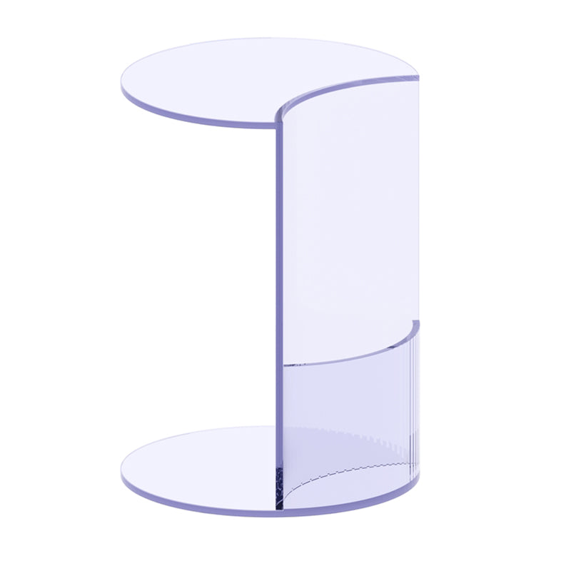 Modern C End Side Table Acrylic Corner Table for Living Room