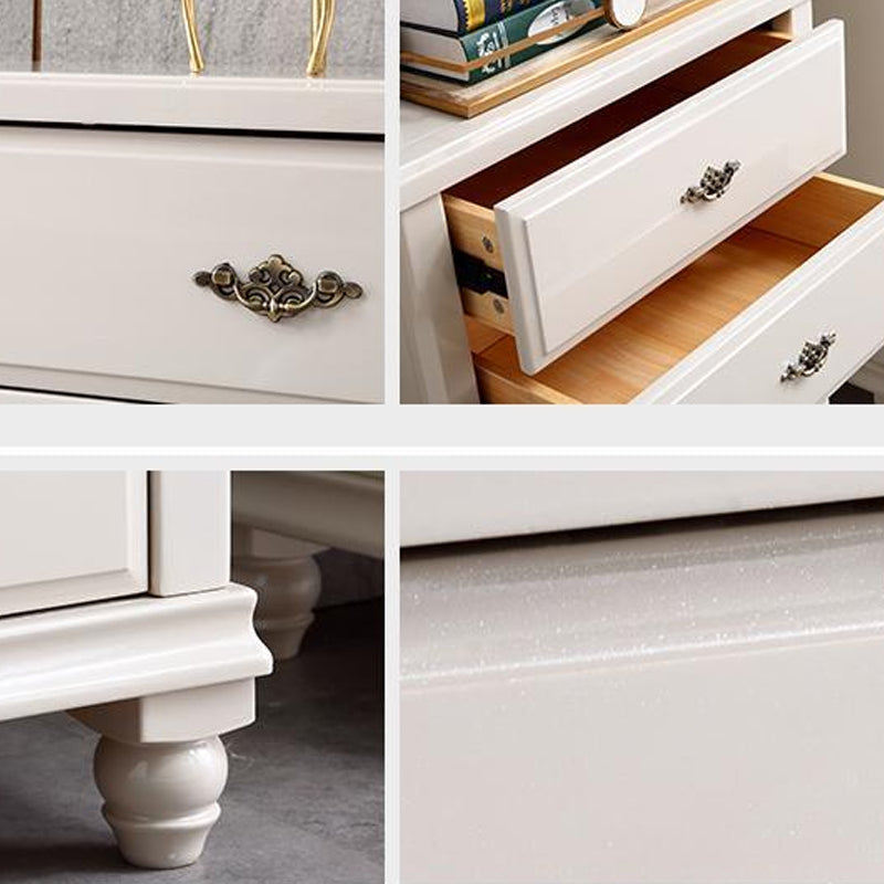Contemporary Grey Accent Chest with Soft Close Drawers in Rubberwood