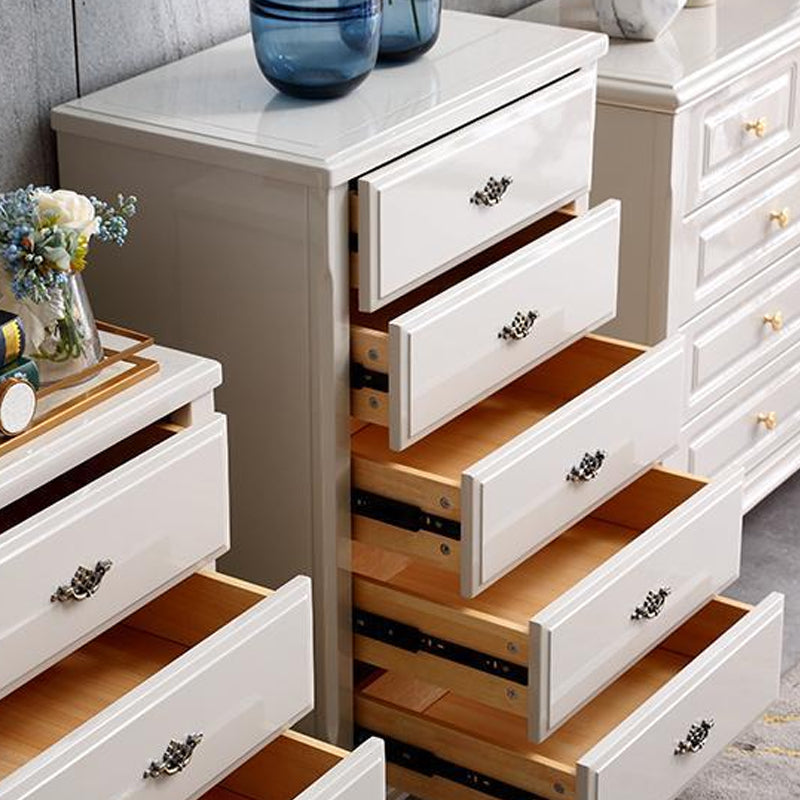 Contemporary Grey Accent Chest with Soft Close Drawers in Rubberwood