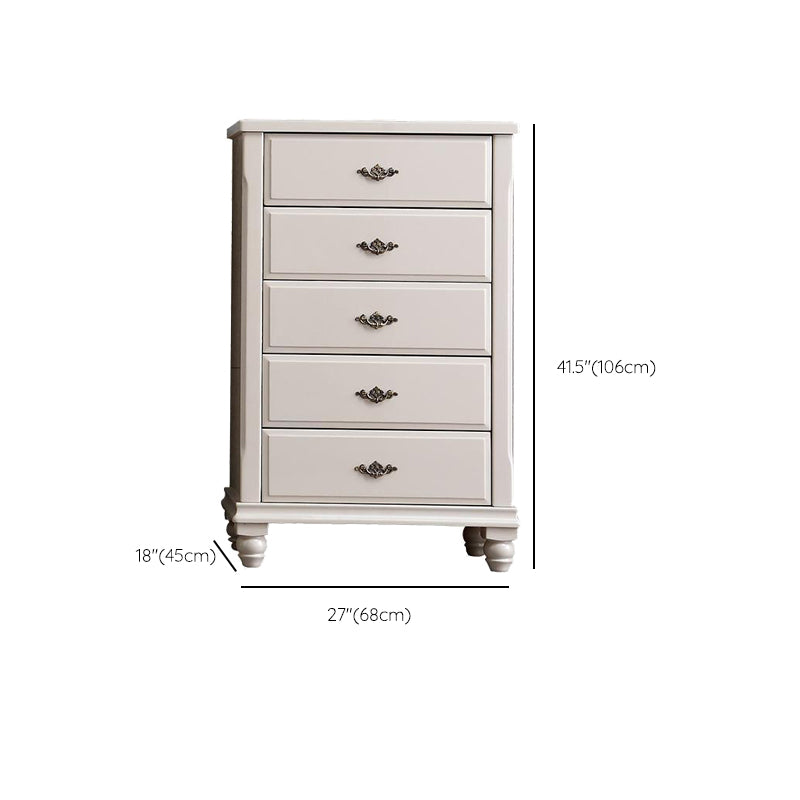 Contemporary Grey Accent Chest with Soft Close Drawers in Rubberwood