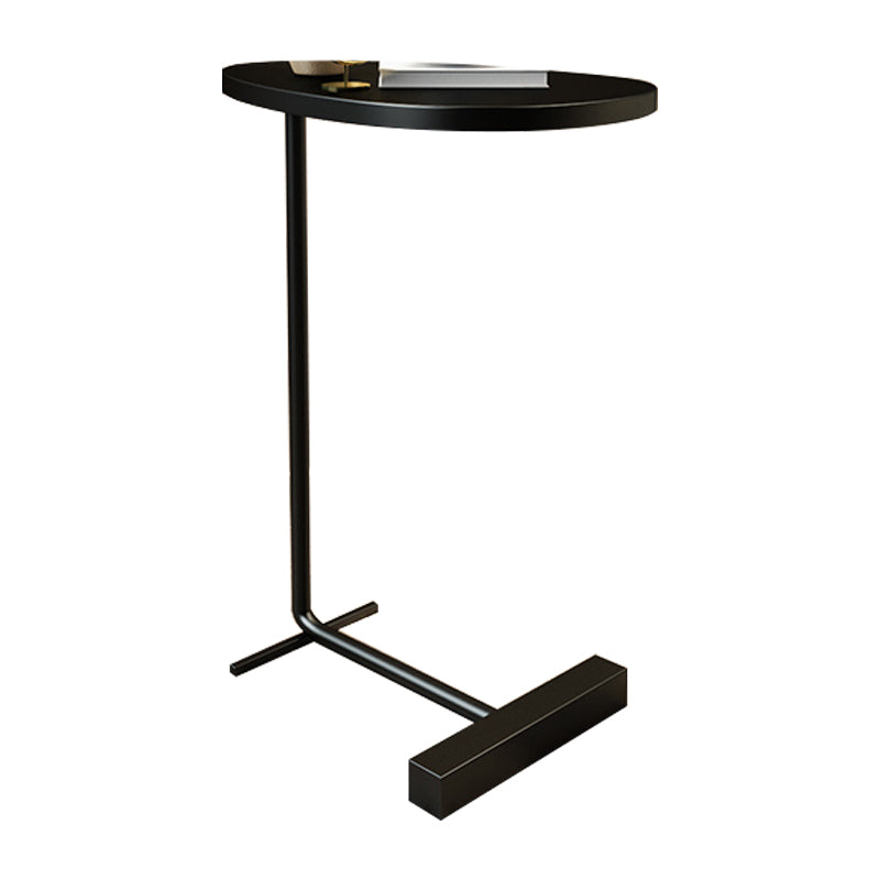 23.6inch Tall Modern C Corner Table Wood Side End Table for Living Room